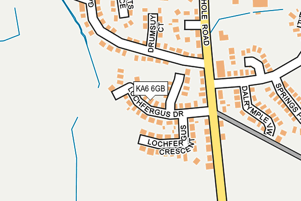 KA6 6GB map - OS OpenMap – Local (Ordnance Survey)
