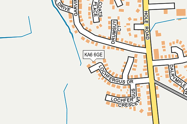 KA6 6GE map - OS OpenMap – Local (Ordnance Survey)