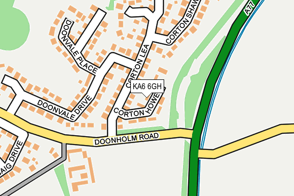 KA6 6GH map - OS OpenMap – Local (Ordnance Survey)