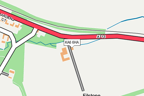 KA6 6HA map - OS OpenMap – Local (Ordnance Survey)