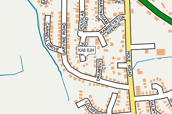 KA6 6JH map - OS OpenMap – Local (Ordnance Survey)