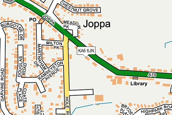 KA6 6JN map - OS OpenMap – Local (Ordnance Survey)