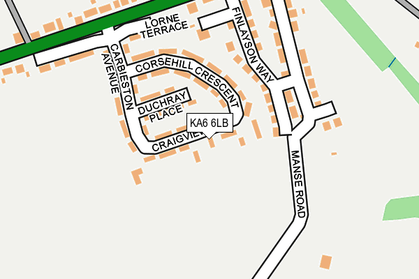 KA6 6LB map - OS OpenMap – Local (Ordnance Survey)