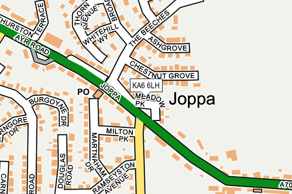 KA6 6LH map - OS OpenMap – Local (Ordnance Survey)
