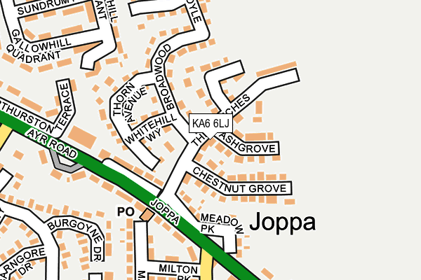 KA6 6LJ map - OS OpenMap – Local (Ordnance Survey)