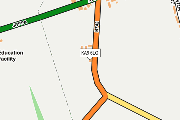 KA6 6LQ map - OS OpenMap – Local (Ordnance Survey)