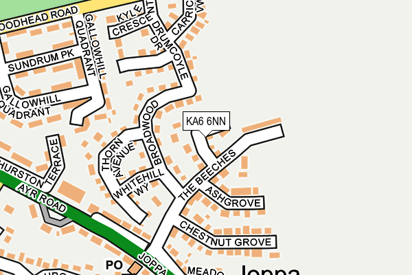 KA6 6NN map - OS OpenMap – Local (Ordnance Survey)