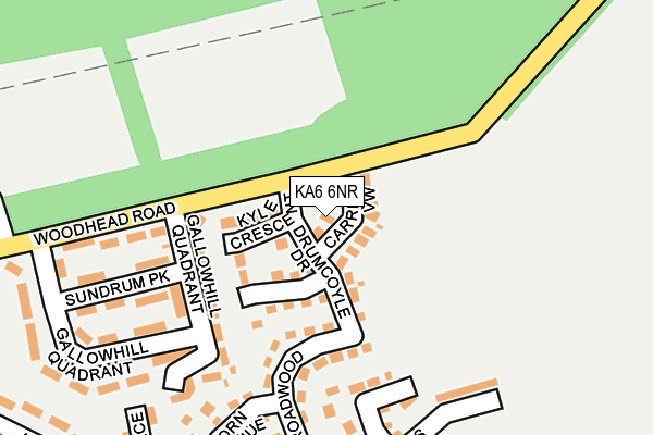 KA6 6NR map - OS OpenMap – Local (Ordnance Survey)