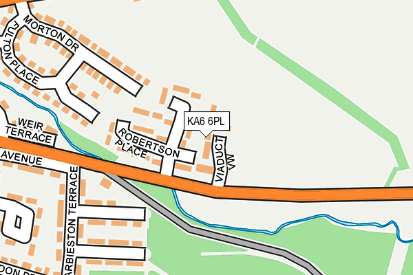 KA6 6PL map - OS OpenMap – Local (Ordnance Survey)
