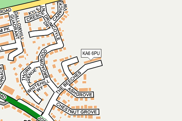 KA6 6PU map - OS OpenMap – Local (Ordnance Survey)