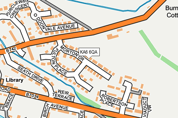 KA6 6QA map - OS OpenMap – Local (Ordnance Survey)