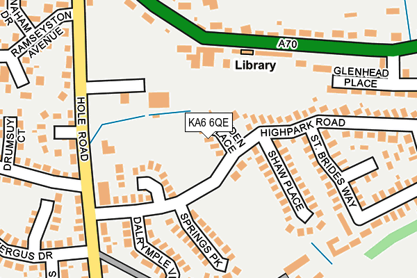 KA6 6QE map - OS OpenMap – Local (Ordnance Survey)
