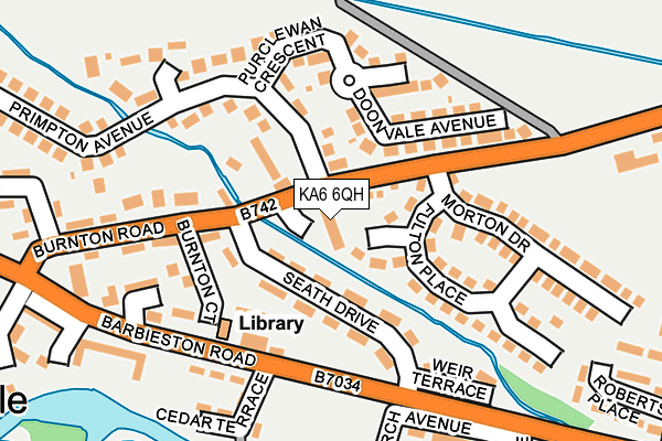 KA6 6QH map - OS OpenMap – Local (Ordnance Survey)