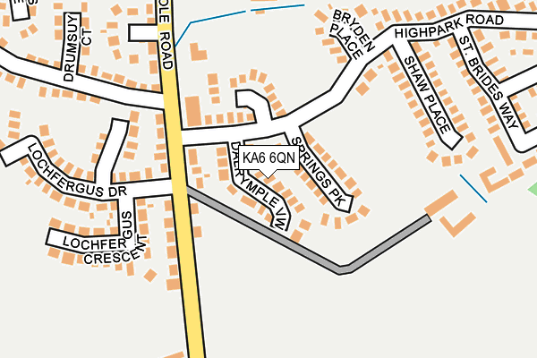 KA6 6QN map - OS OpenMap – Local (Ordnance Survey)