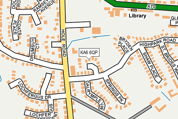 KA6 6QP map - OS OpenMap – Local (Ordnance Survey)