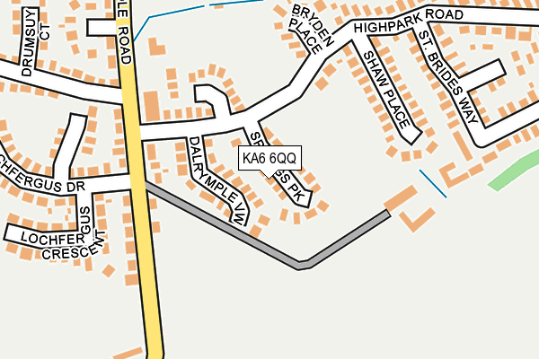 KA6 6QQ map - OS OpenMap – Local (Ordnance Survey)