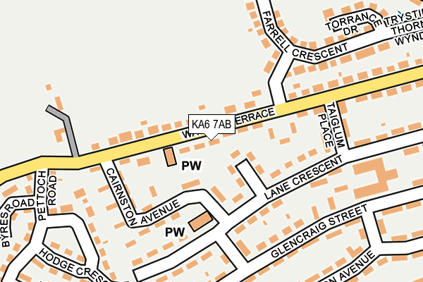 KA6 7AB map - OS OpenMap – Local (Ordnance Survey)