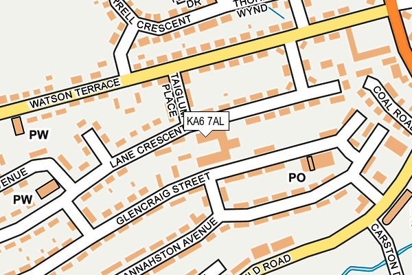 KA6 7AL map - OS OpenMap – Local (Ordnance Survey)