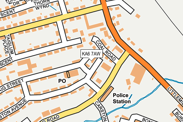 KA6 7AW map - OS OpenMap – Local (Ordnance Survey)