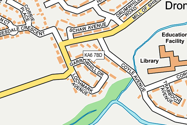 KA6 7BD map - OS OpenMap – Local (Ordnance Survey)