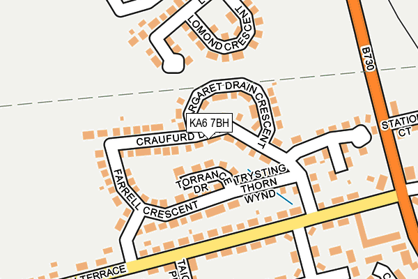 KA6 7BH map - OS OpenMap – Local (Ordnance Survey)
