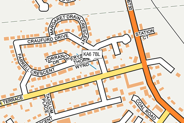 KA6 7BL map - OS OpenMap – Local (Ordnance Survey)