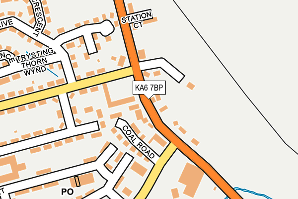 KA6 7BP map - OS OpenMap – Local (Ordnance Survey)