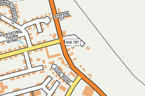 KA6 7BT map - OS OpenMap – Local (Ordnance Survey)