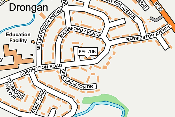 KA6 7DB map - OS OpenMap – Local (Ordnance Survey)