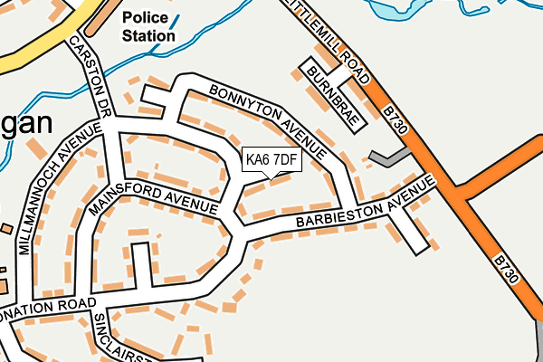 KA6 7DF map - OS OpenMap – Local (Ordnance Survey)