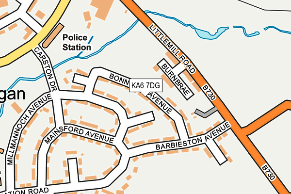 KA6 7DG map - OS OpenMap – Local (Ordnance Survey)
