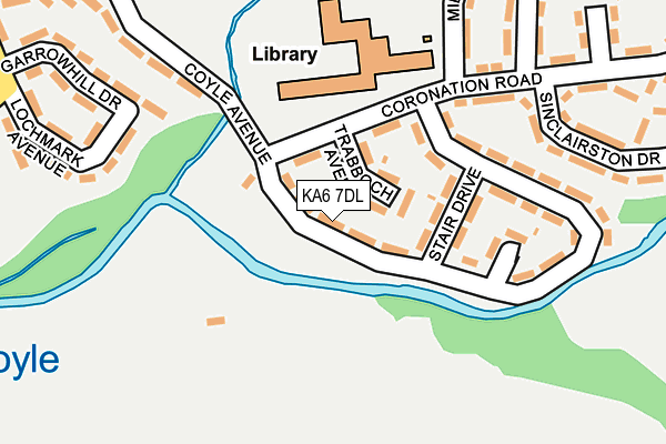 KA6 7DL map - OS OpenMap – Local (Ordnance Survey)