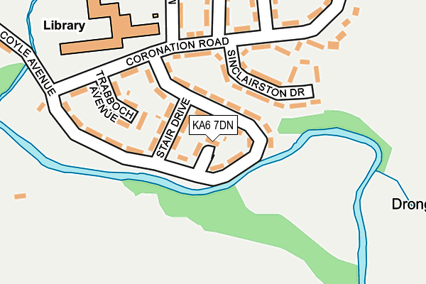 KA6 7DN map - OS OpenMap – Local (Ordnance Survey)