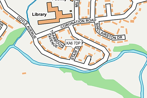 KA6 7DP map - OS OpenMap – Local (Ordnance Survey)