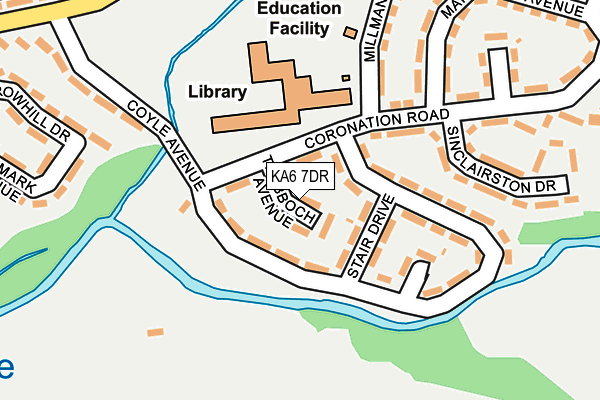 KA6 7DR map - OS OpenMap – Local (Ordnance Survey)