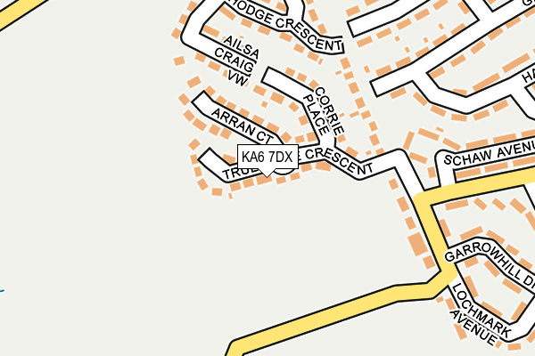 KA6 7DX map - OS OpenMap – Local (Ordnance Survey)