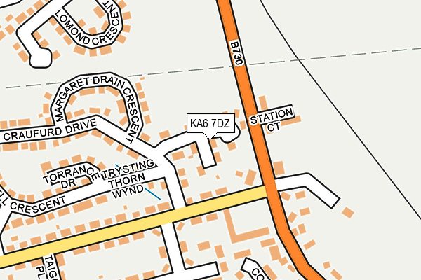 KA6 7DZ map - OS OpenMap – Local (Ordnance Survey)