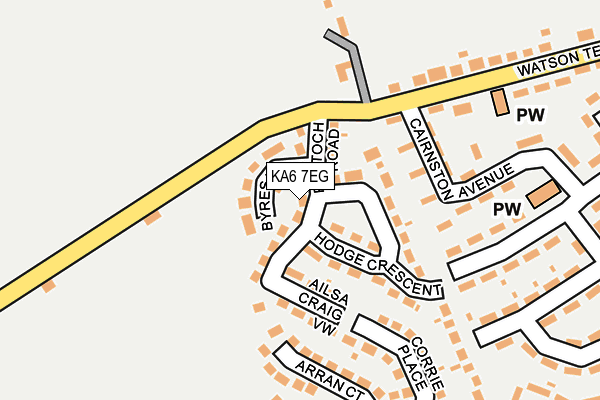 KA6 7EG map - OS OpenMap – Local (Ordnance Survey)
