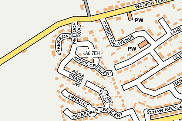 KA6 7EH map - OS OpenMap – Local (Ordnance Survey)