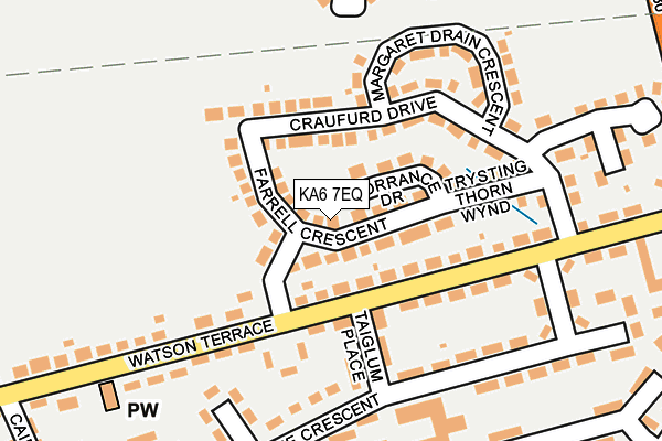 KA6 7EQ map - OS OpenMap – Local (Ordnance Survey)