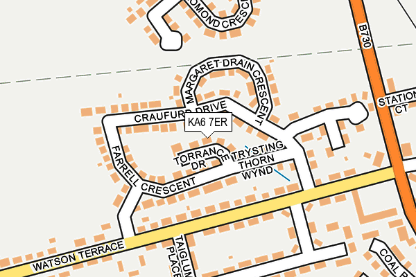 KA6 7ER map - OS OpenMap – Local (Ordnance Survey)