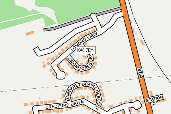 KA6 7EY map - OS OpenMap – Local (Ordnance Survey)