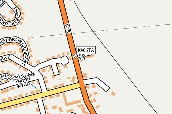 KA6 7FA map - OS OpenMap – Local (Ordnance Survey)