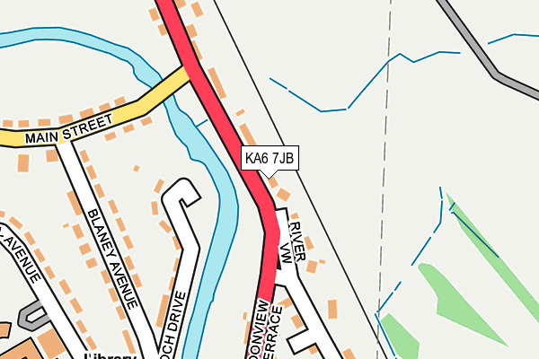 KA6 7JB map - OS OpenMap – Local (Ordnance Survey)