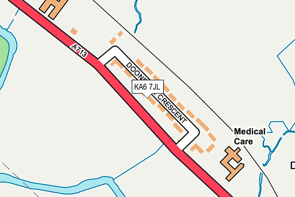 KA6 7JL map - OS OpenMap – Local (Ordnance Survey)