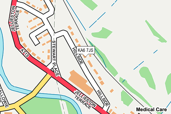 KA6 7JS map - OS OpenMap – Local (Ordnance Survey)