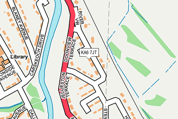 KA6 7JT map - OS OpenMap – Local (Ordnance Survey)