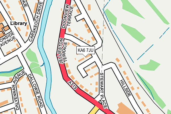 KA6 7JU map - OS OpenMap – Local (Ordnance Survey)