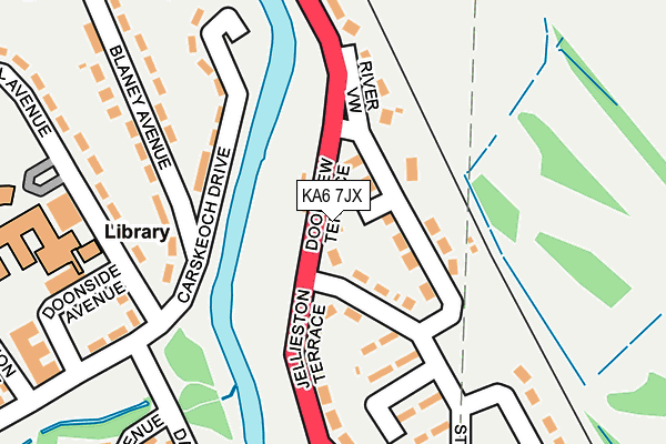 KA6 7JX map - OS OpenMap – Local (Ordnance Survey)