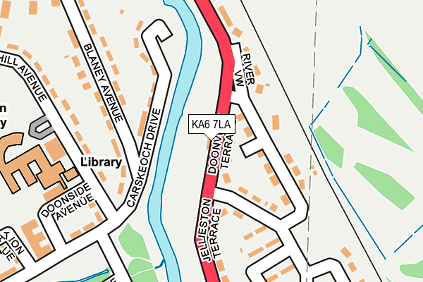 KA6 7LA map - OS OpenMap – Local (Ordnance Survey)